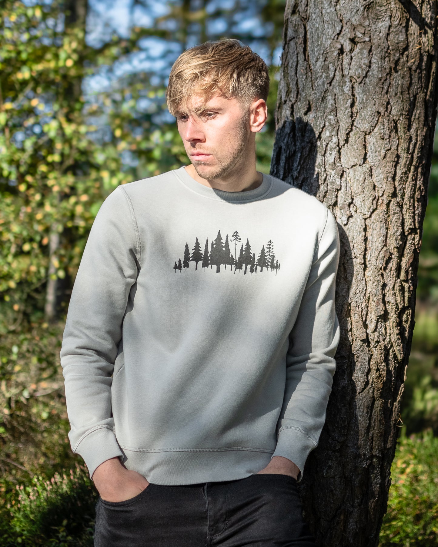 The Forest Sweater in Pure Grey