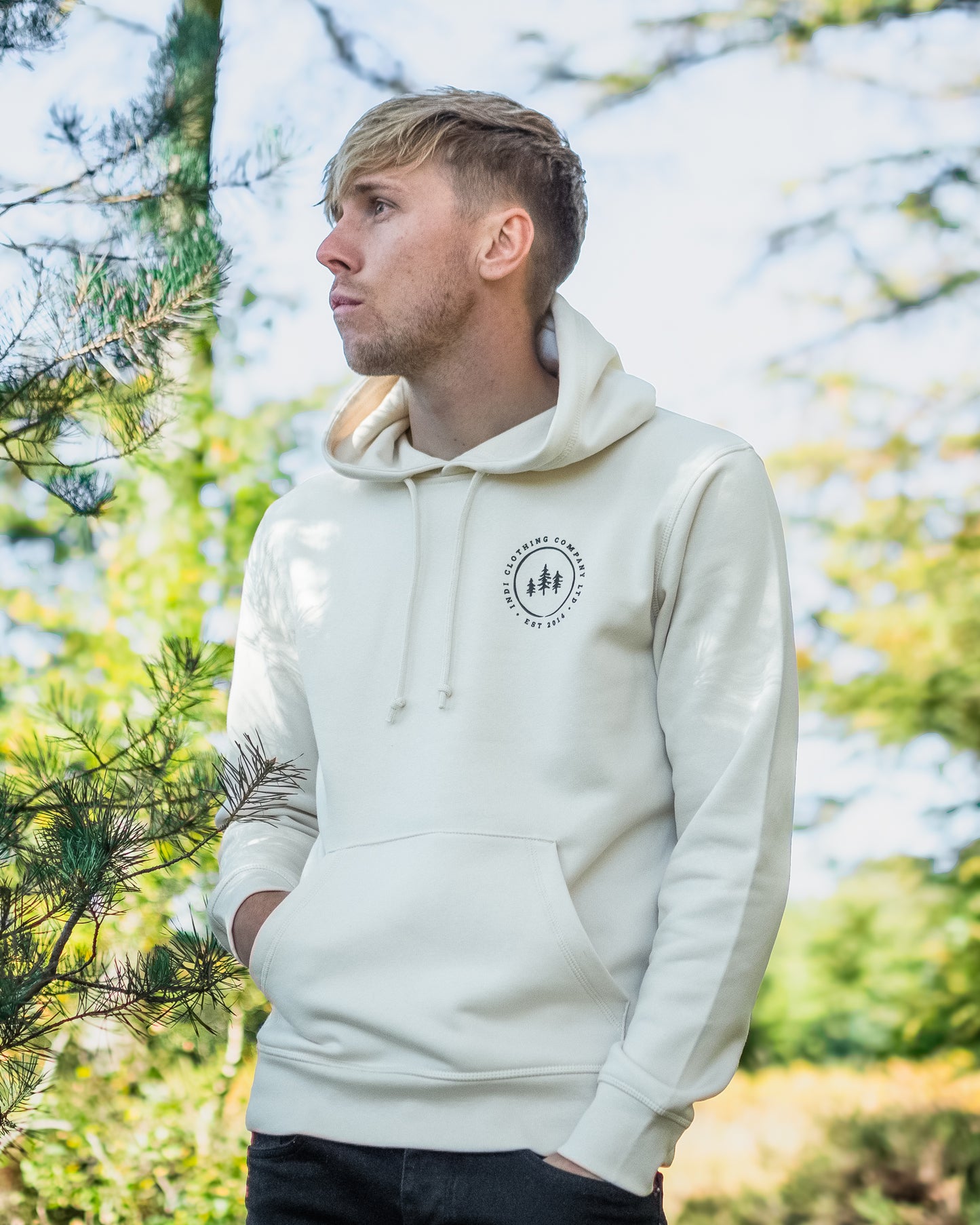 The Brand Hoodie in Cream