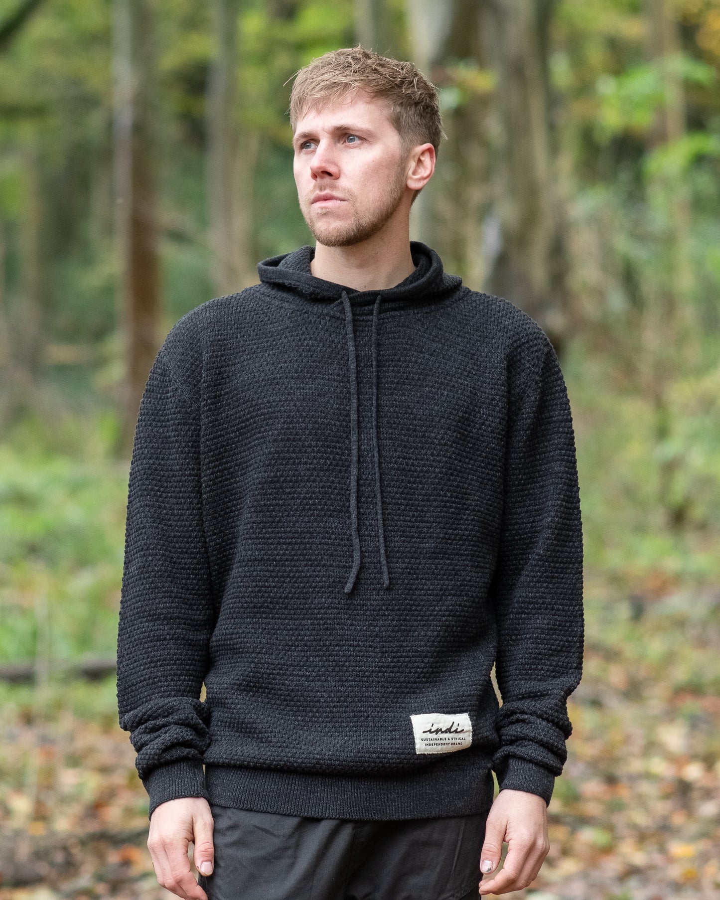 Chunky Knit Hoodie 2.0 in Charcoal