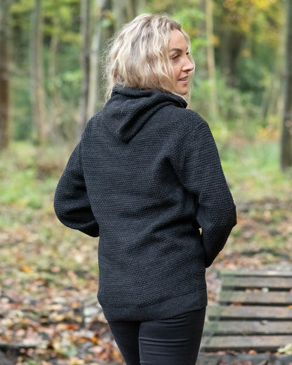 Chunky Knit Hoodie 2.0 in Charcoal