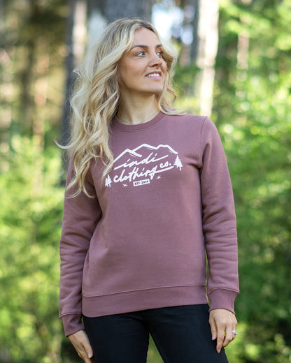 The Mountainscape Deluxe Sweater in Dusty Mauve