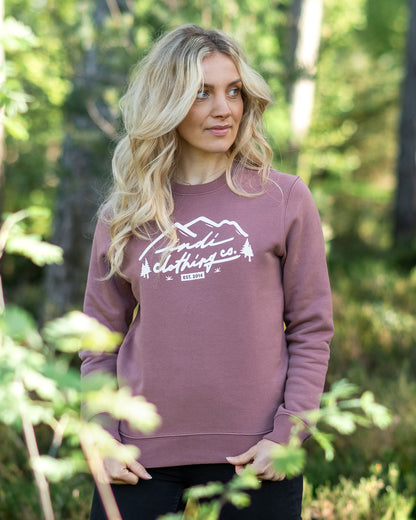 The Mountainscape Deluxe Sweater in Dusty Mauve