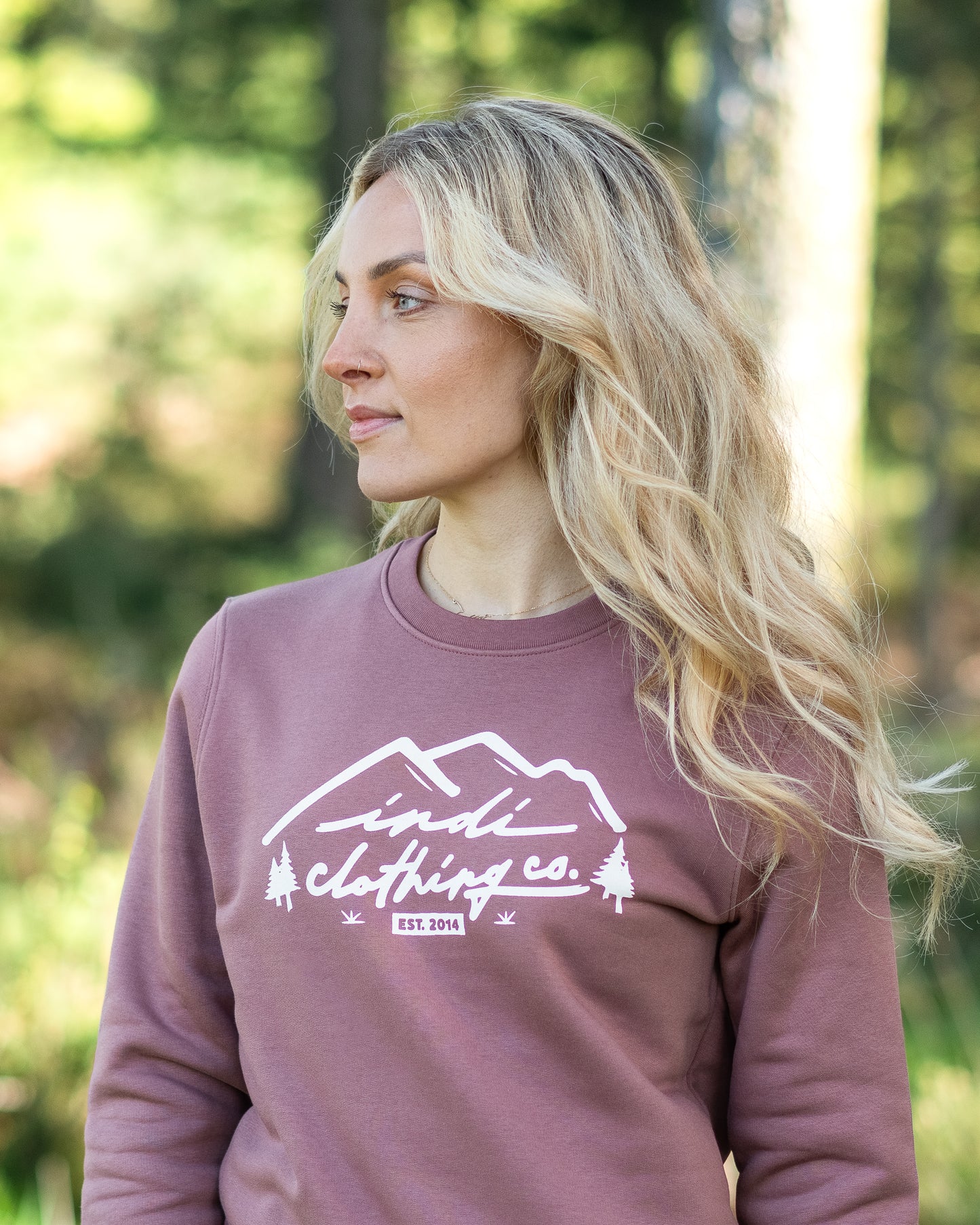 The Mountainscape Deluxe Sweater in Dusty Mauve
