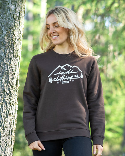 The Mountainscape Deluxe Sweater in Dark Brown