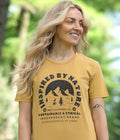 Inspired By Nature Faded Organic T-shirt in Ochre