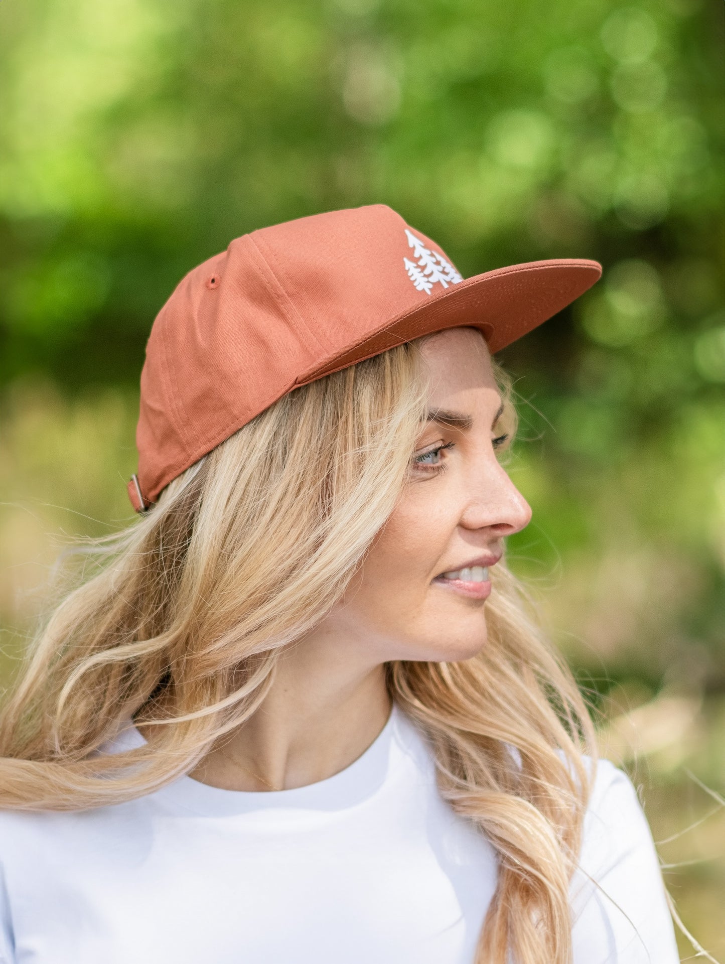 Trees Emblem Cap in Terracotta