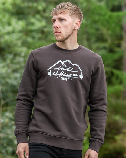 The Mountainscape Deluxe Sweater in Dark Brown