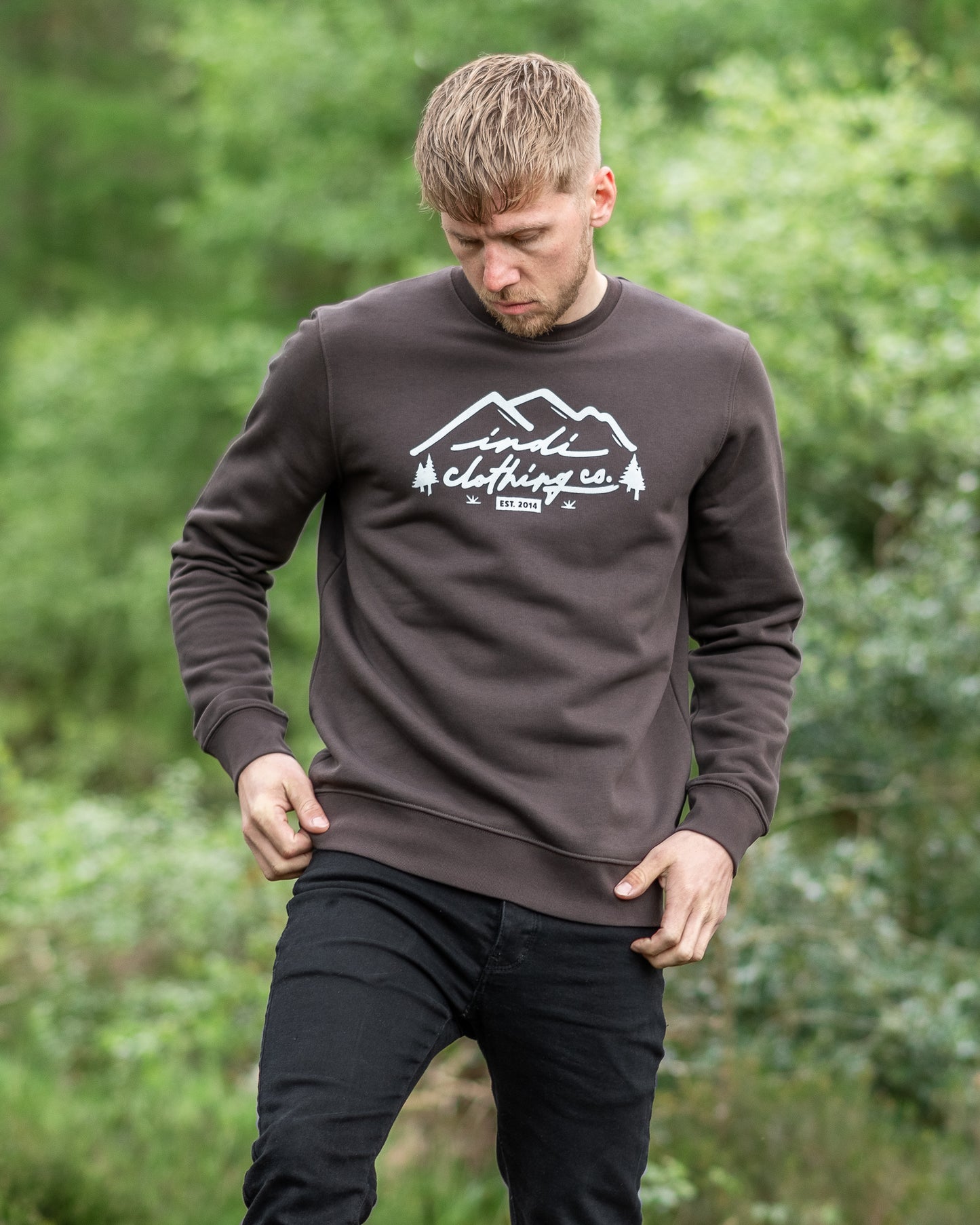 The Mountainscape Deluxe Sweater in Dark Brown