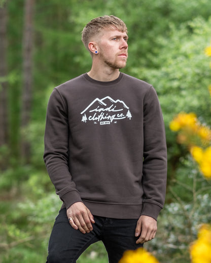 The Mountainscape Deluxe Sweater in Dark Brown