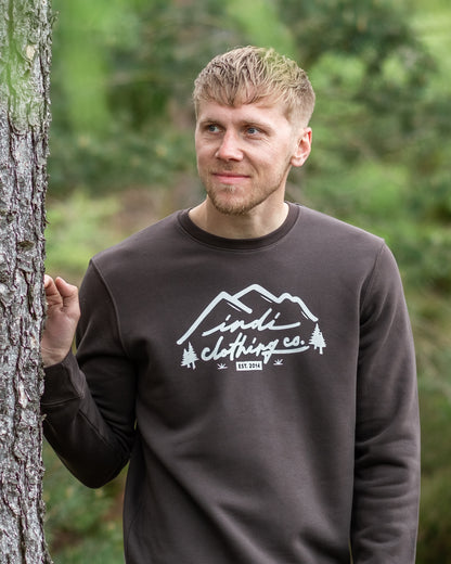 The Mountainscape Deluxe Sweater in Dark Brown