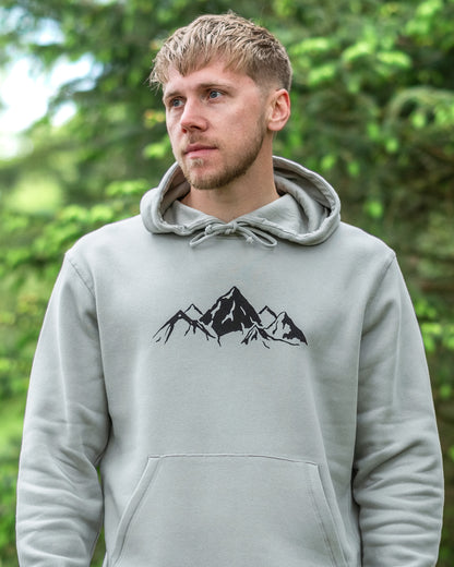 The Mountains Hoodie in Pure Grey