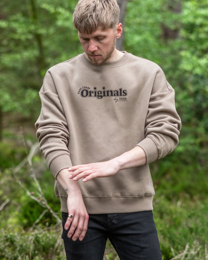 East Coast Originals Sustainable Sweater in Stone