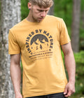 Inspired By Nature Faded Organic T-shirt in Ochre