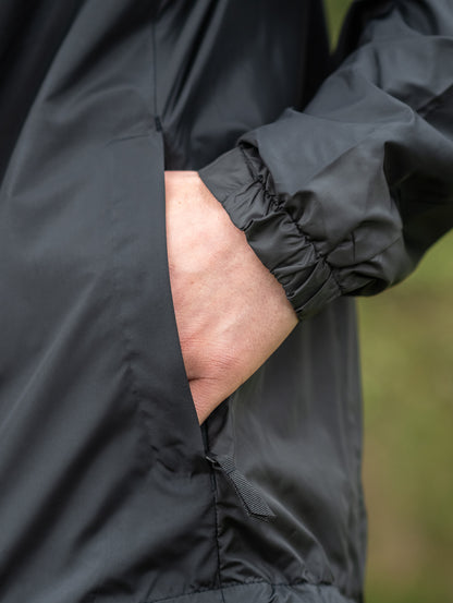 The Recycled Windbreaker Jacket in Black