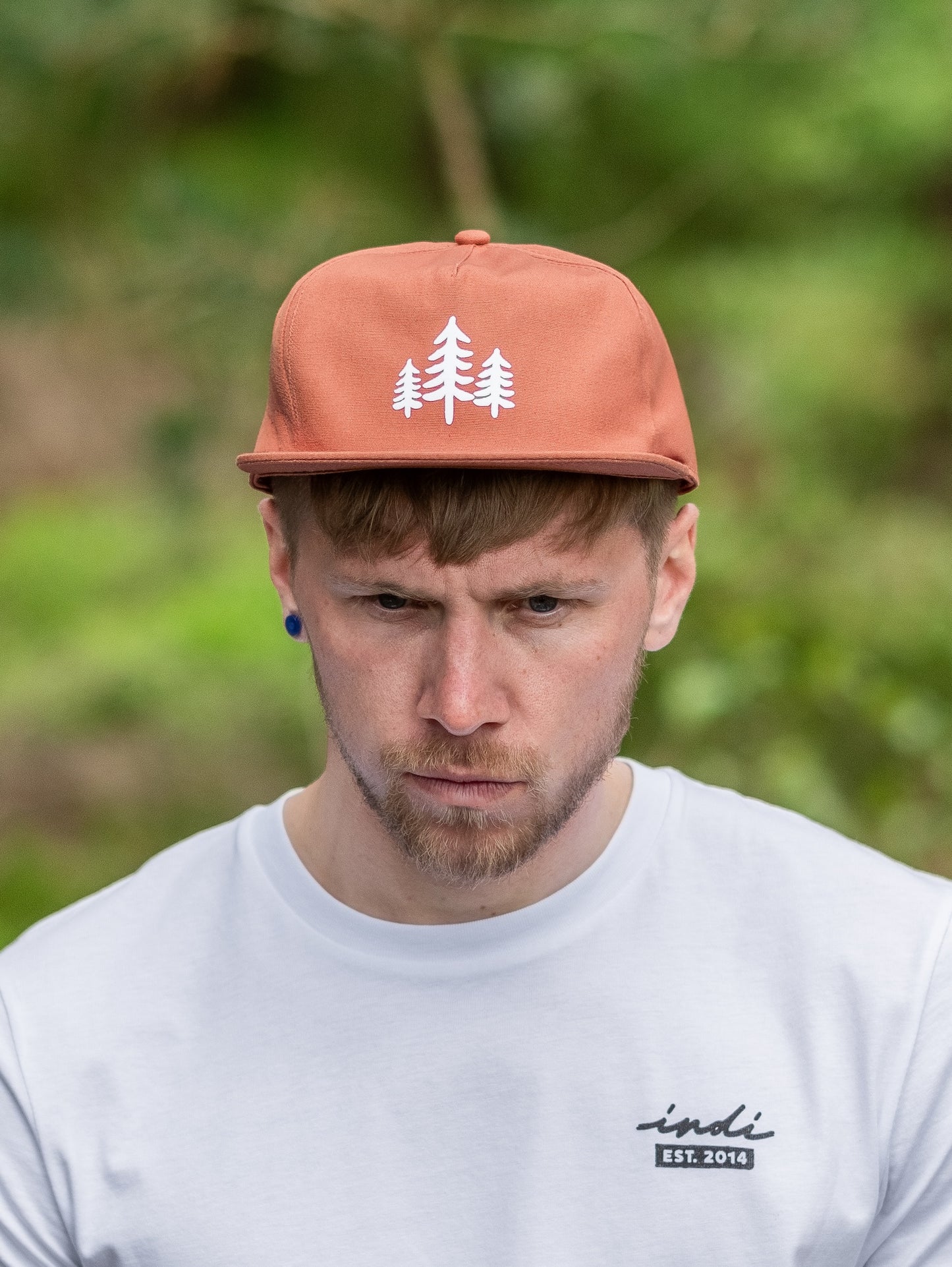 Trees Emblem Cap in Terracotta