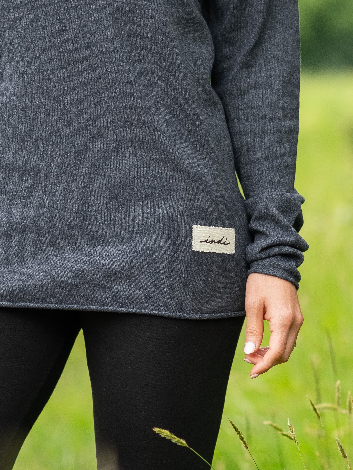 EcoBlend Lightweight Sweater in Dark Grey