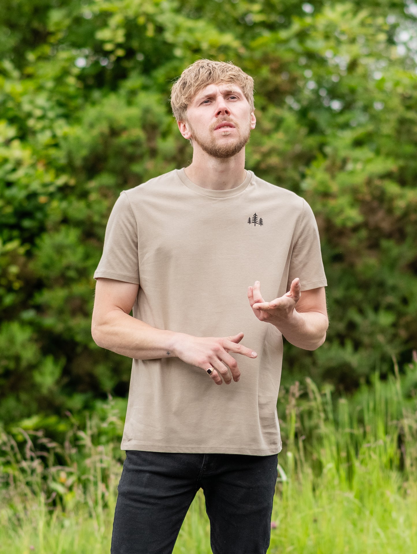 TripleTree Organic T-shirt in Almond