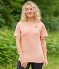 OceanWave Organic T-shirt in Coral