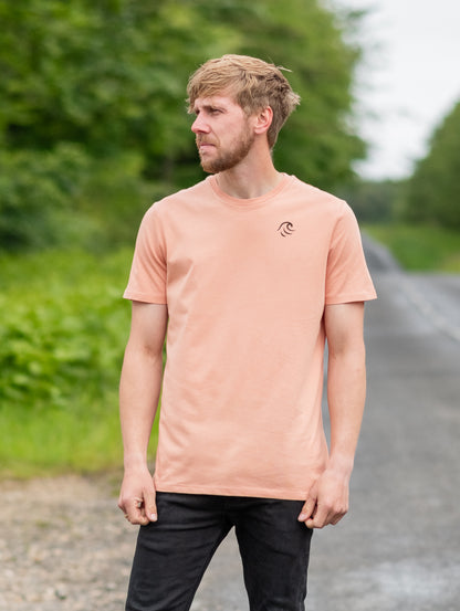 OceanWave Organic T-shirt in Coral