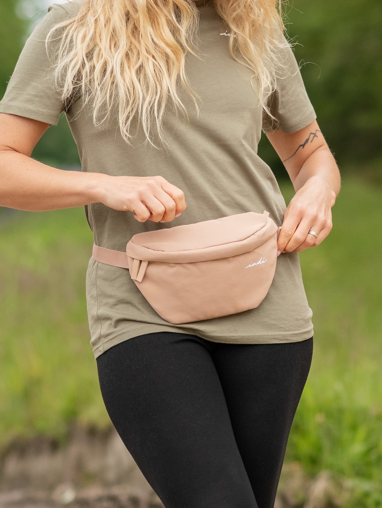 EcoJourney Minimal Cross Body Bum Bag in Hazelnut