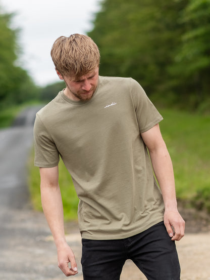 BareEssentials Organic T-shirt in Light Olive