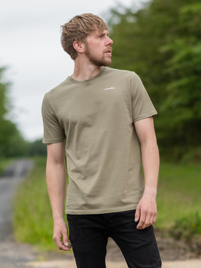 BareEssentials Organic T-shirt in Light Olive