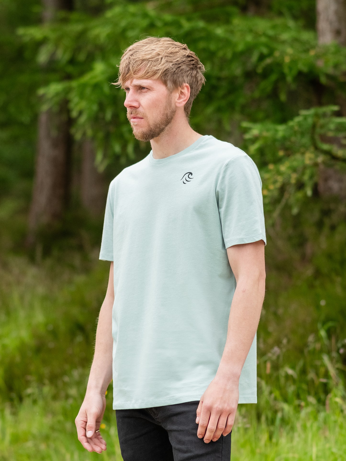 OceanWave Organic T-shirt in Seafoam