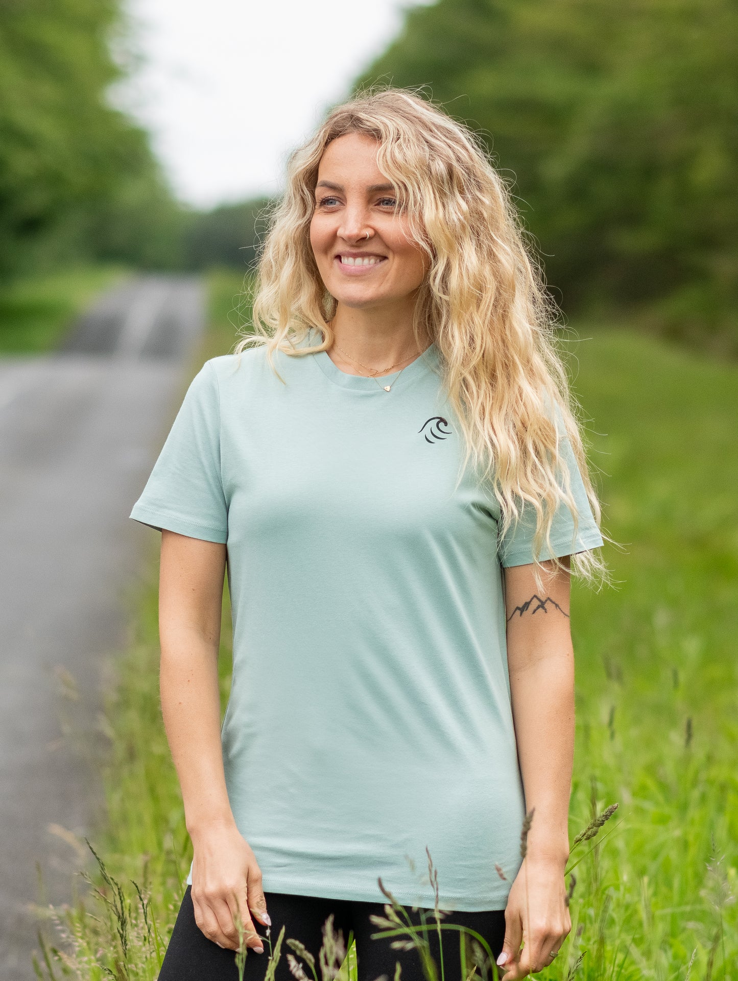 OceanWave Organic T-shirt in Seafoam