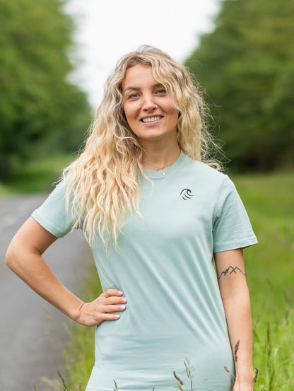 OceanWave Organic T-shirt in Seafoam