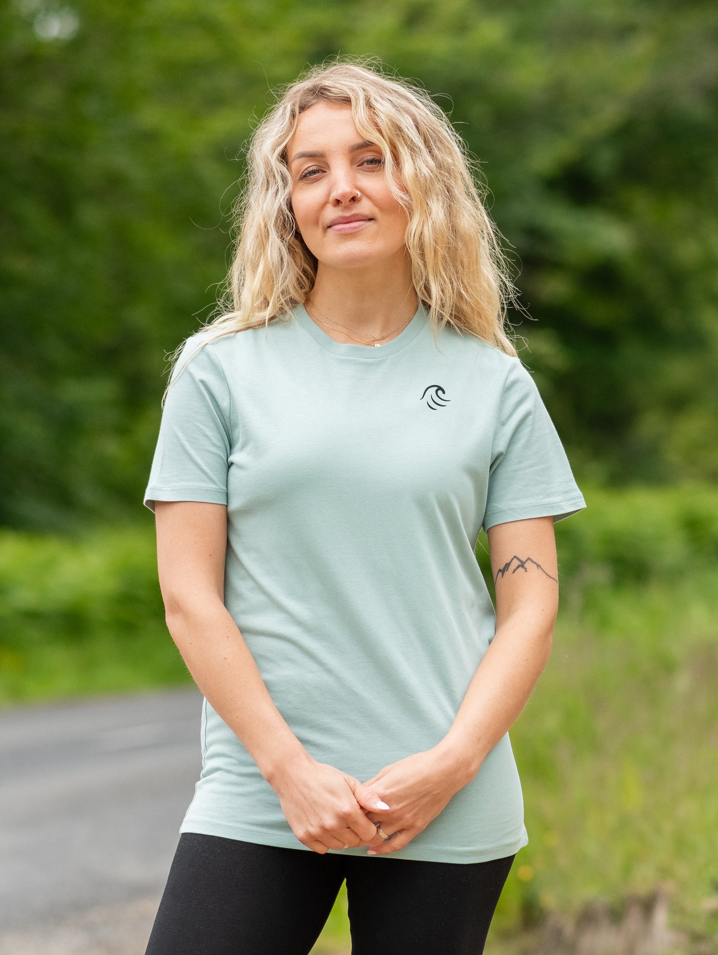 OceanWave Organic T-shirt in Seafoam