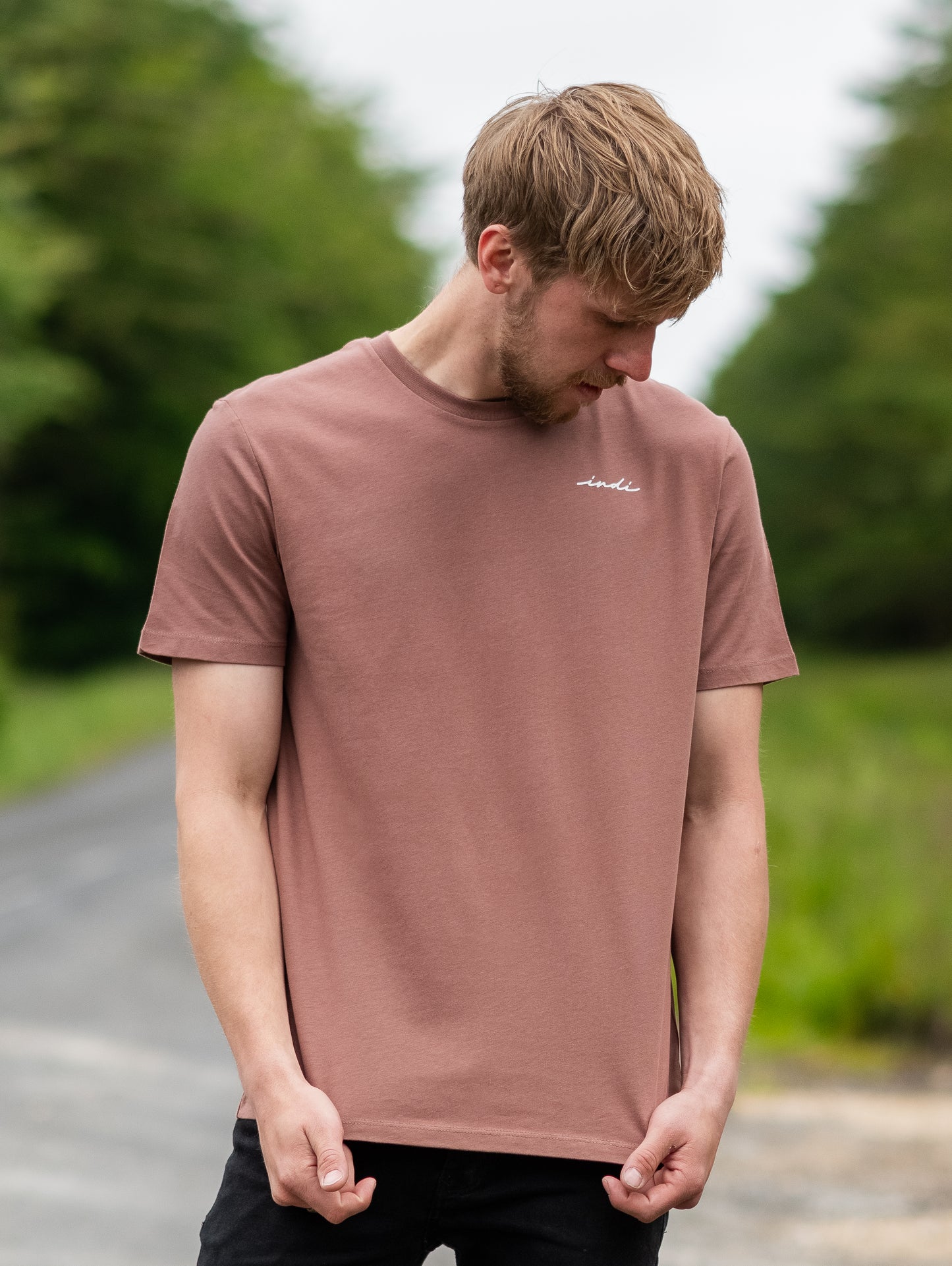 BareEssentials Organic T-shirt in Muted Chestnut