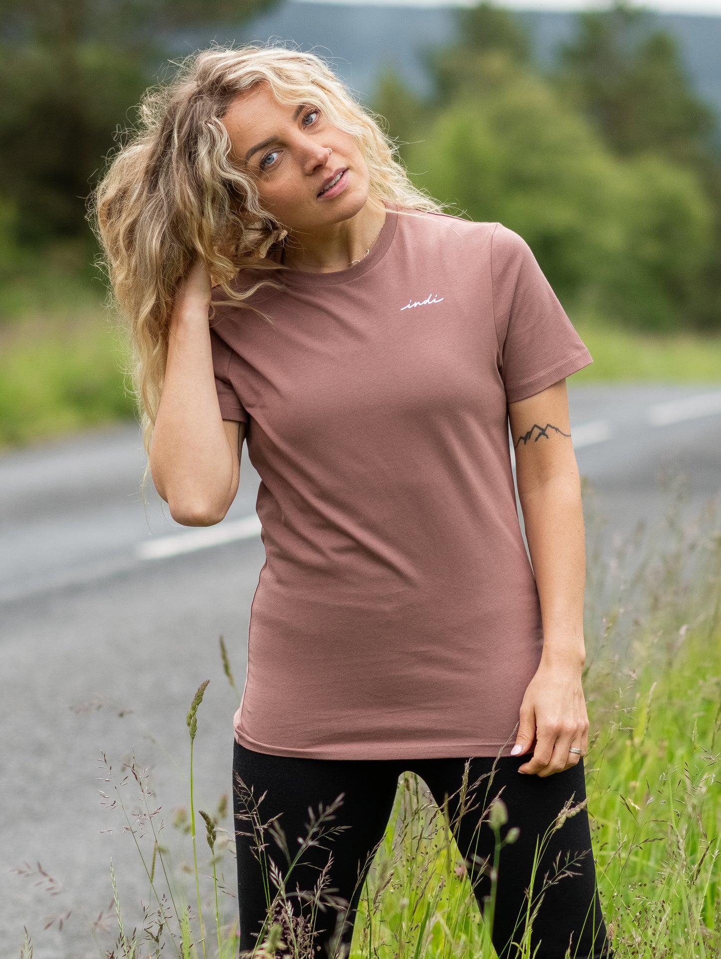 BareEssentials Organic T-shirt in Muted Chestnut