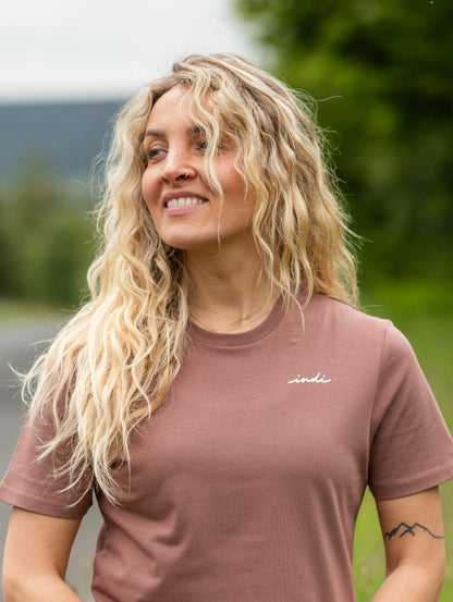 BareEssentials Organic T-shirt in Muted Chestnut