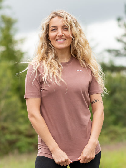 BareEssentials Organic T-shirt in Muted Chestnut