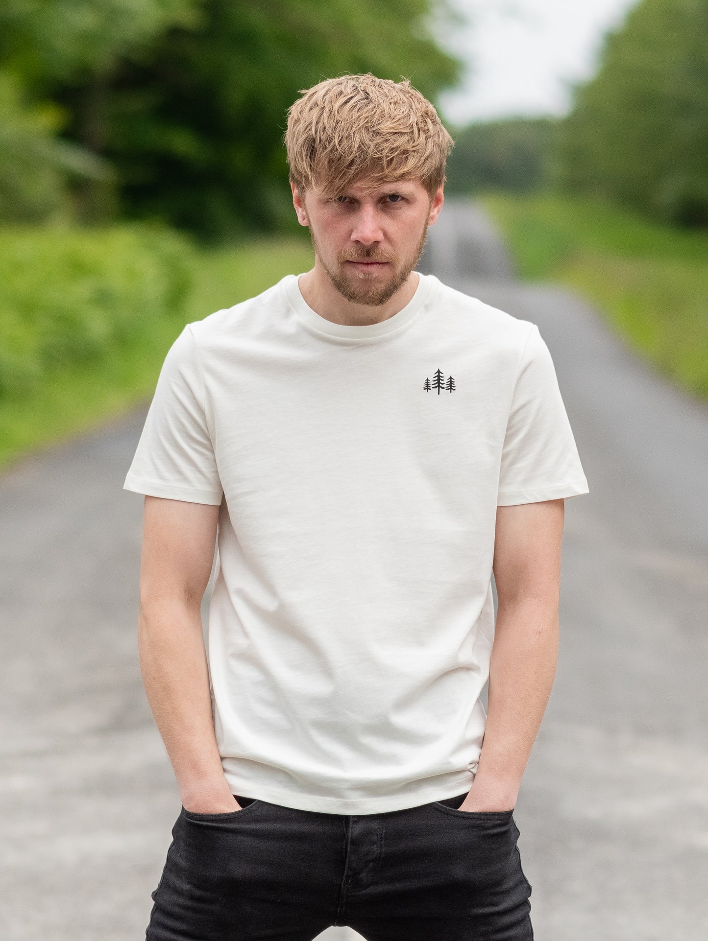 TripleTree Organic T-shirt in Cream