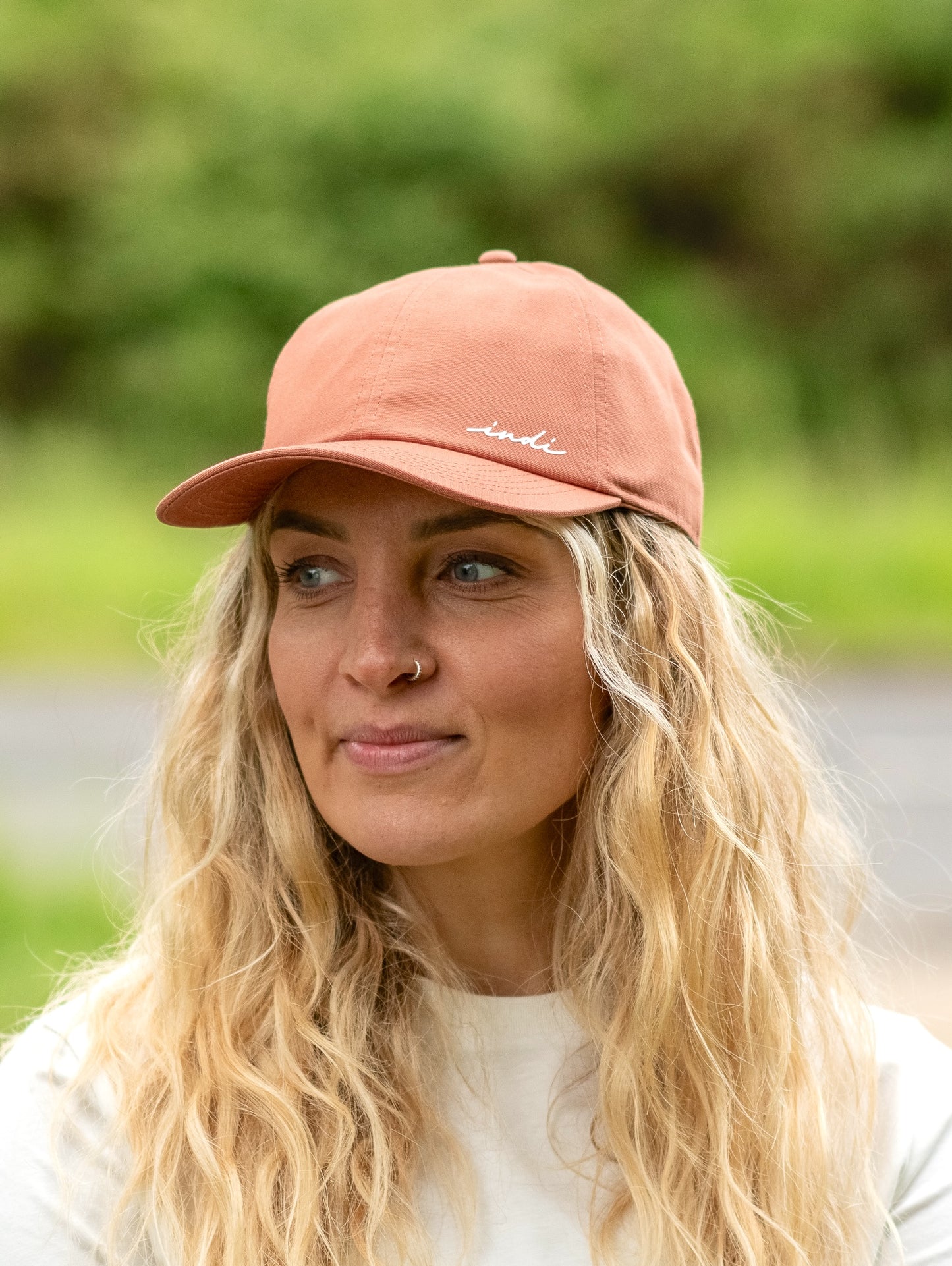 BareEssentials Classic Organic Cap in Terracotta