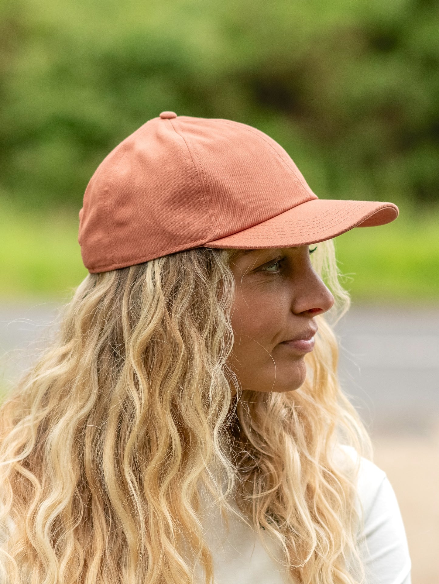 BareEssentials Classic Organic Cap in Terracotta