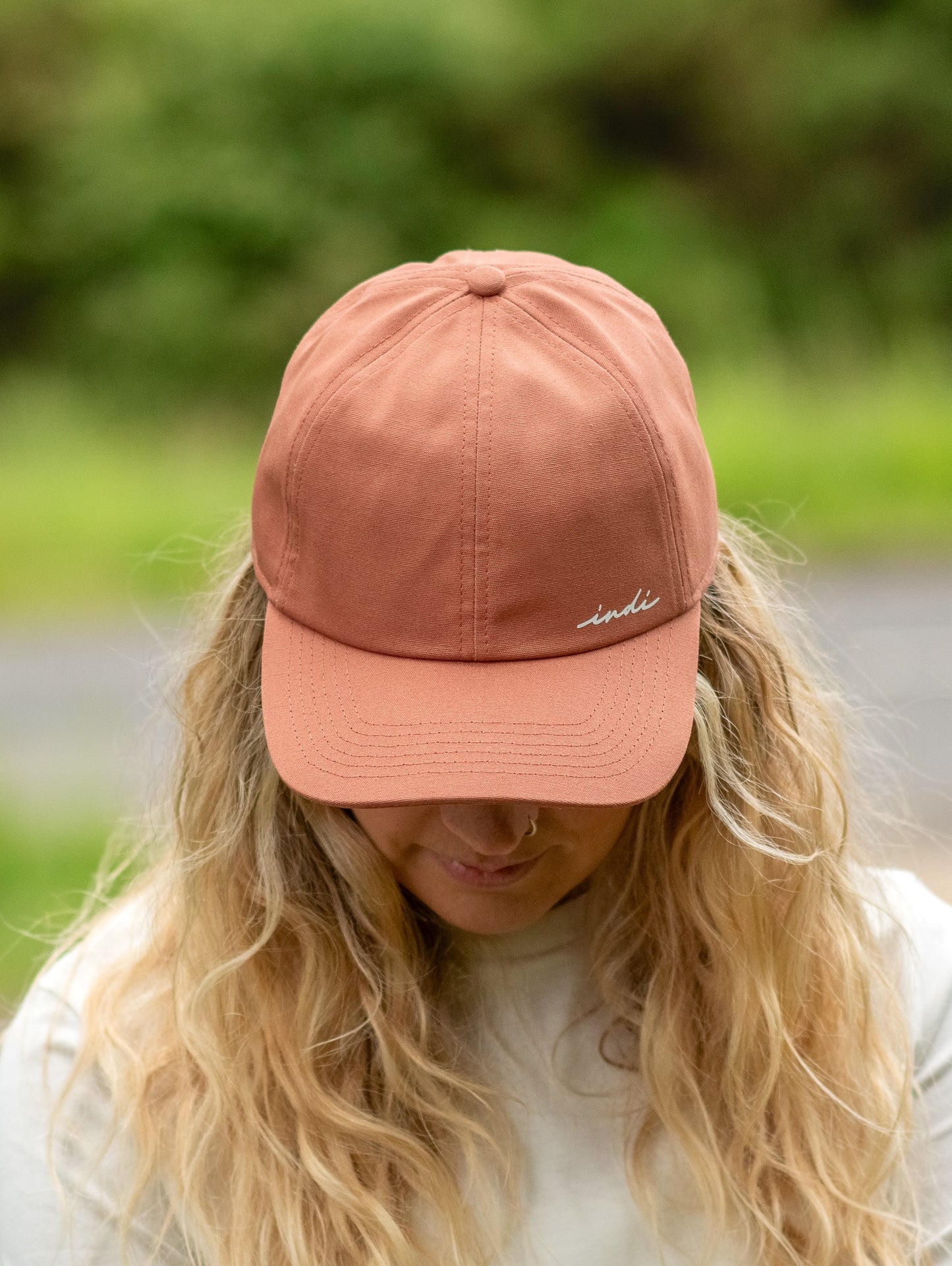 BareEssentials Classic Organic Cap in Terracotta