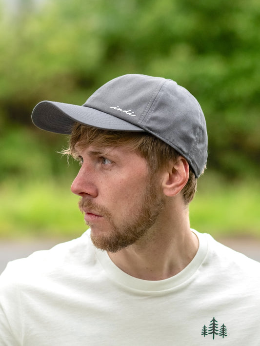 BareEssentials Classic Organic Cap in Graphite Grey