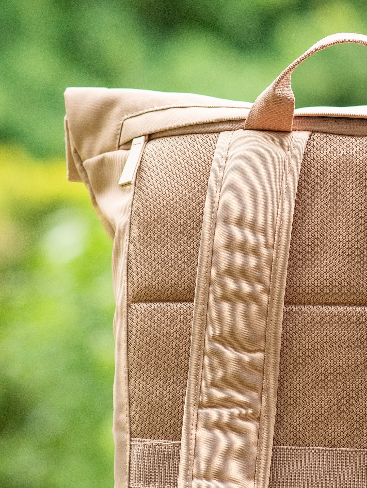 EcoJourney Minimal Roll-Top Backpack in Hazelnut