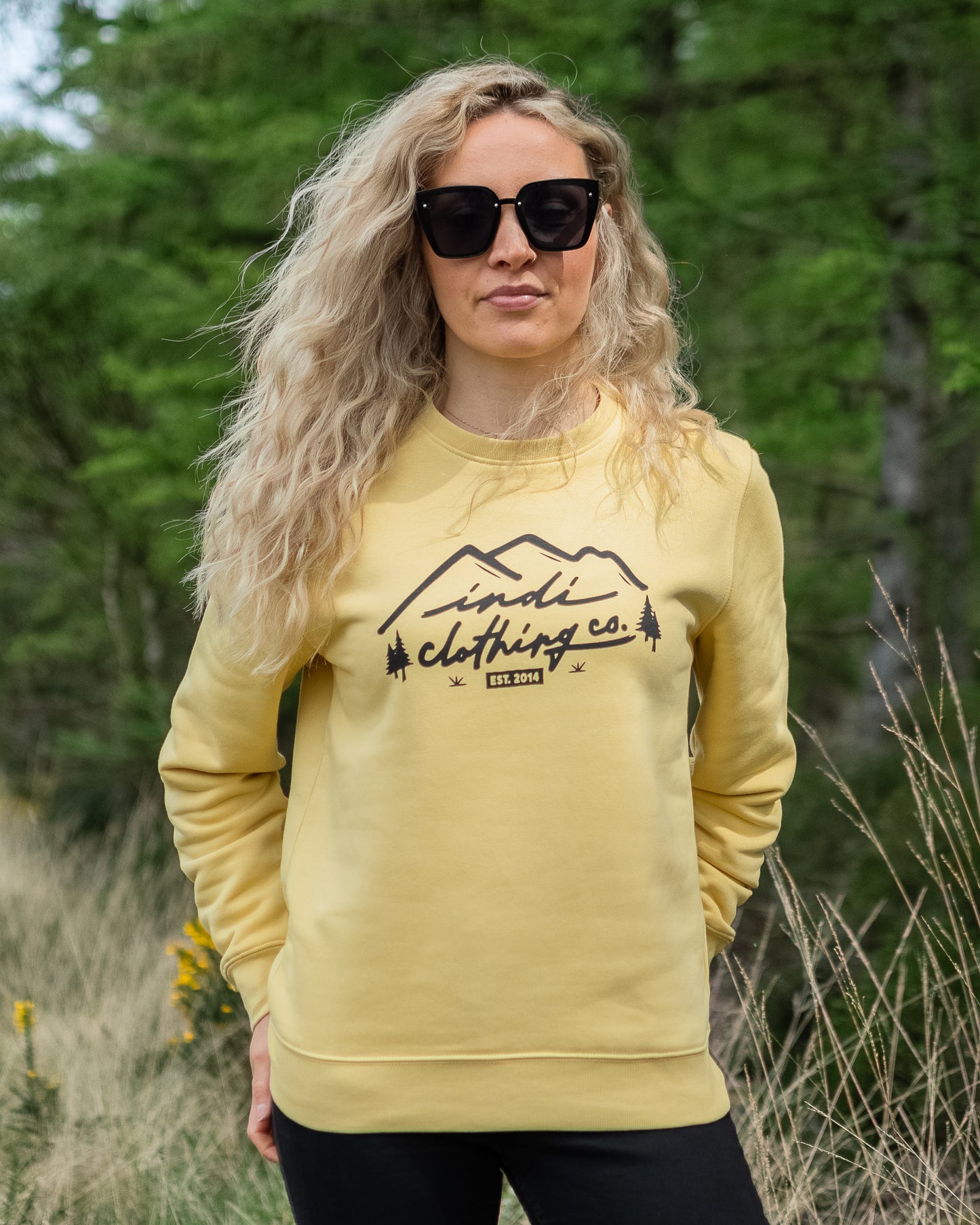 The Mountainscape Deluxe Sweater in Dusty Yellow