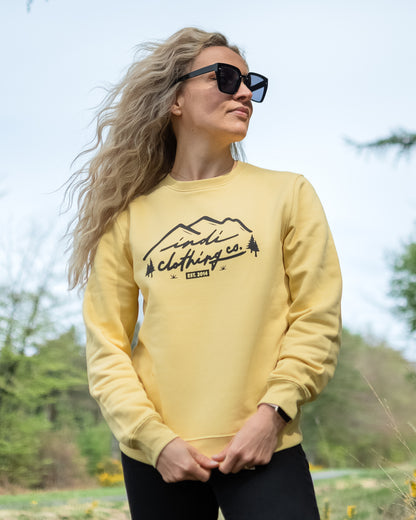 The Mountainscape Deluxe Sweater in Dusty Yellow