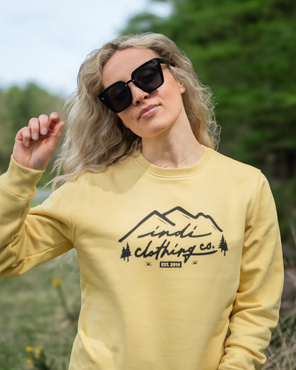 The Mountainscape Deluxe Sweater in Dusty Yellow