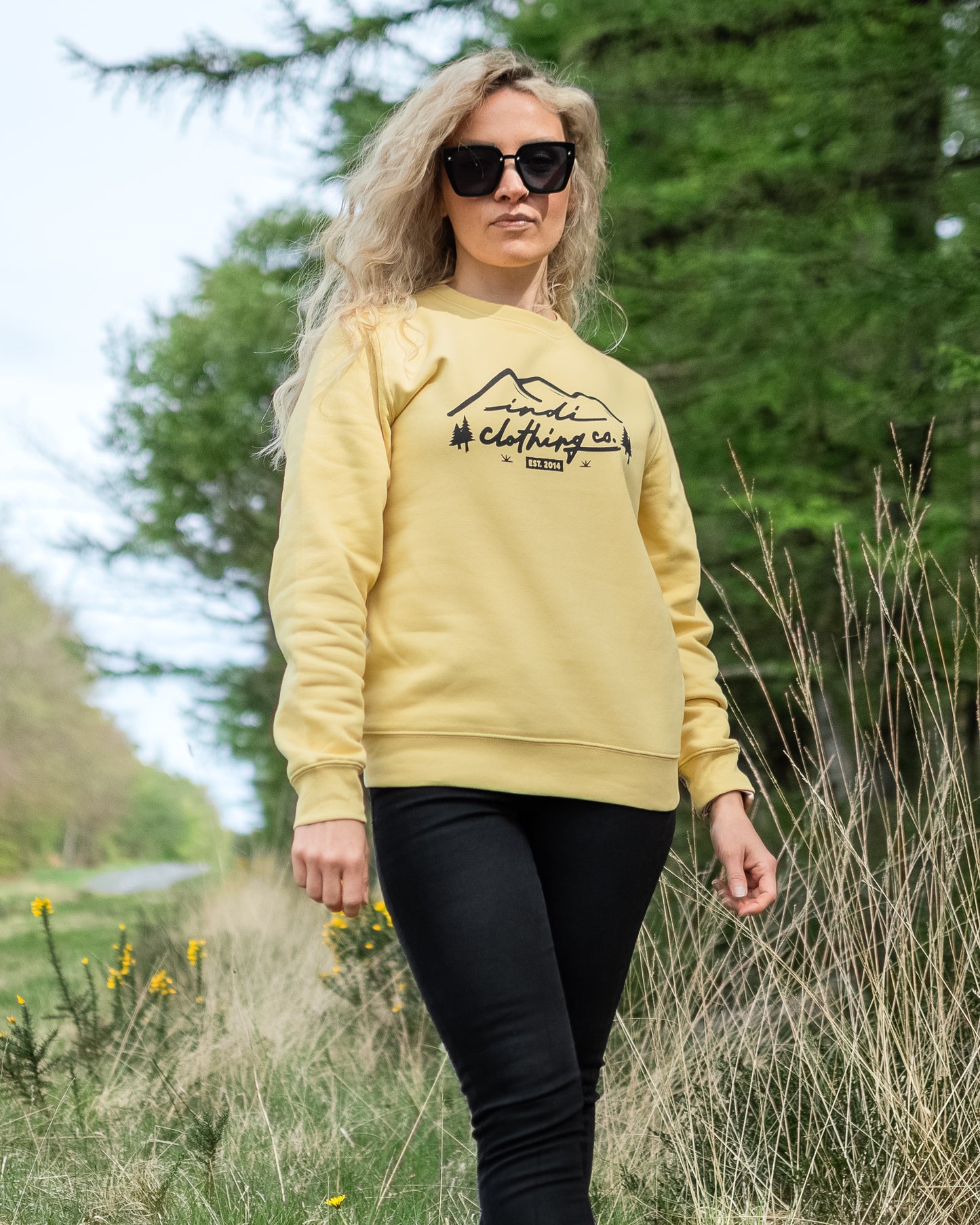 The Mountainscape Deluxe Sweater in Dusty Yellow