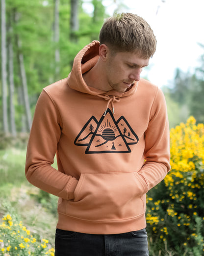 Wild Sunrise Deluxe Hoodie in Dusty Orange