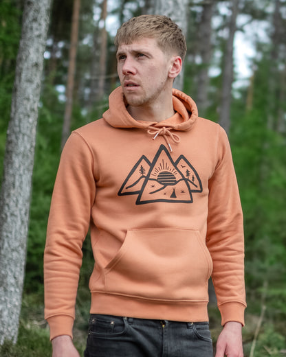 Wild Sunrise Deluxe Hoodie in Dusty Orange