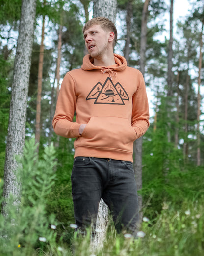 Wild Sunrise Deluxe Hoodie in Dusty Orange