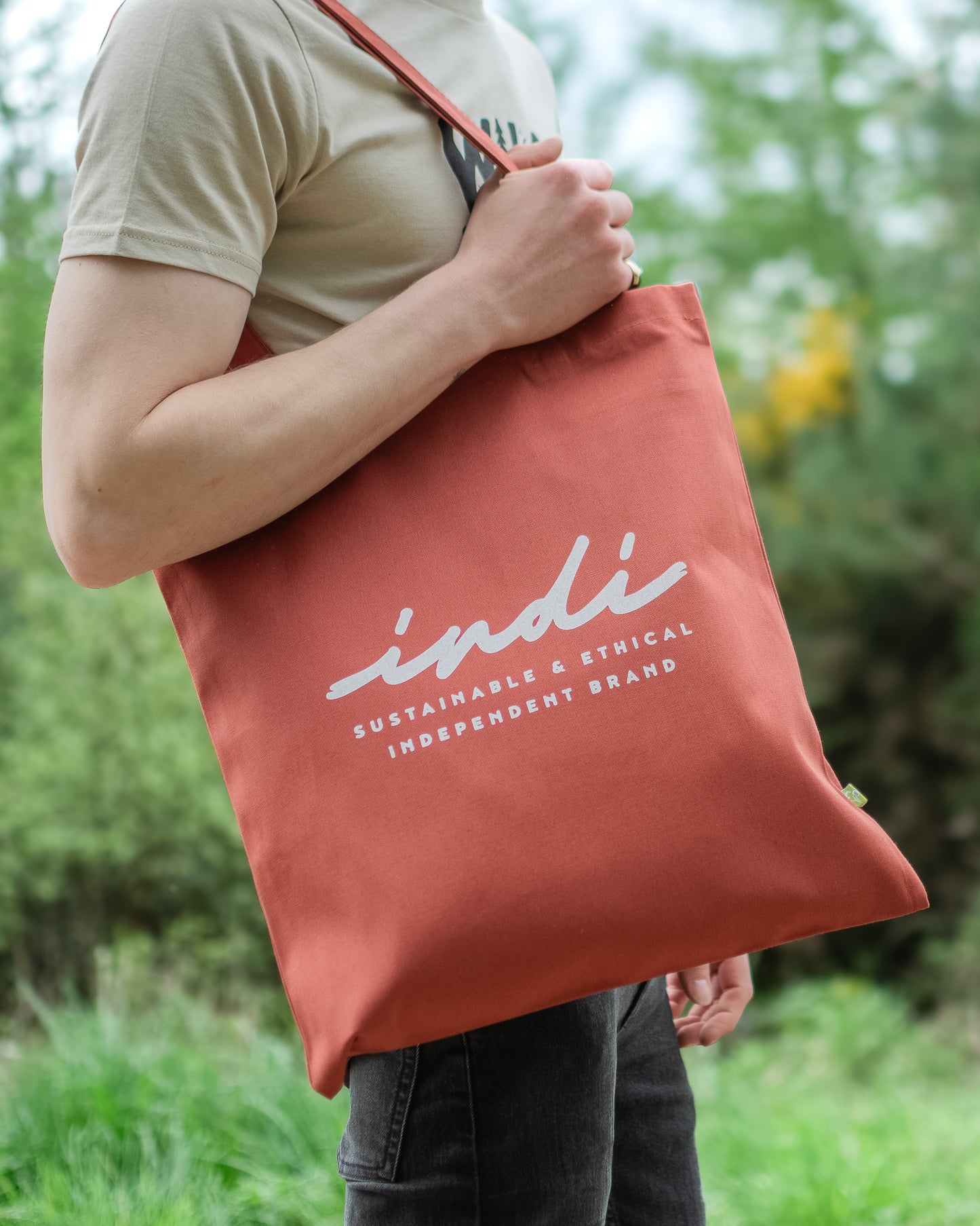 Strong Canvas Tote Bag in Burnt Orange