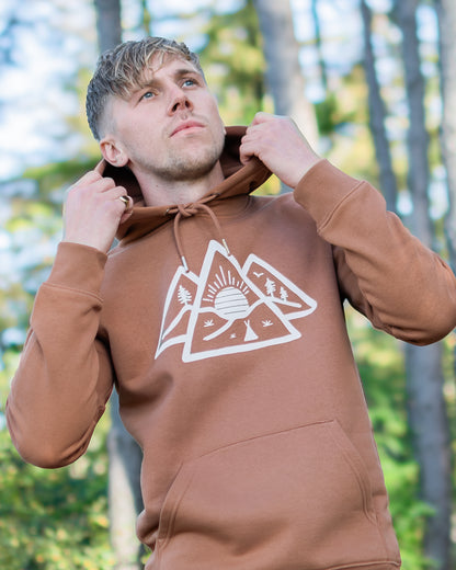 Wild Sunrise Deluxe Hoodie in Caramel