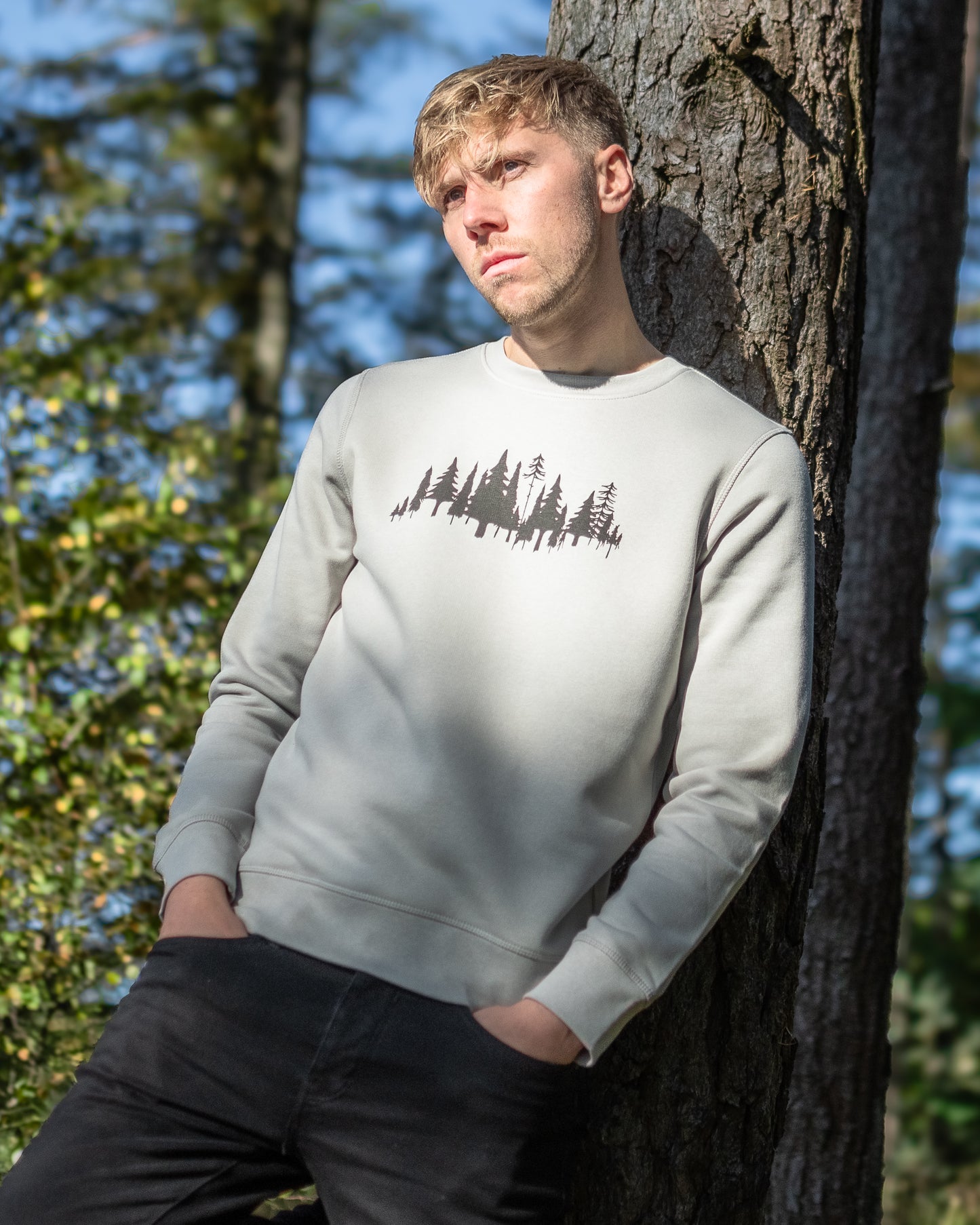 The Forest Sweater in Pure Grey